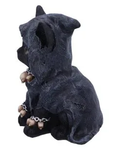 Reaper Katze Mit Totenkopf Ketten 16cm -Outlet-Horror-Shop reaper katze mit totenkopf ketten reapers feline with skull chain gothic deko geschenkartikel 53938 2