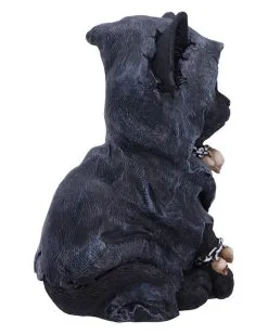 Reaper Katze Mit Totenkopf Ketten 16cm -Outlet-Horror-Shop reaper katze mit totenkopf ketten reapers feline with skull chain gothic deko geschenkartikel 53938 4