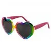 Regenbogen Herz Brille -Outlet-Horror-Shop regenbogen herz brille rainbow heart glasses kostuembrille faschingsbrille 38629 001