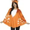 Reh Kapuzen-Poncho -Outlet-Horror-Shop reh kapuzen poncho kostuem ueberwurf fuer fasching faun hooded poncho 31099