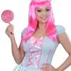Riesen Lollypop Pink/weiß -Outlet-Horror-Shop riesen lollypop pink als kostuemzubehoer riesen lutscher aus kunststoff 22951 1