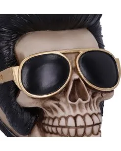 Rock 'n' Roll Totenkopf 17cm 13 Rock 'n' Roll Totenkopf 17cm -Outlet-Horror-Shop rock n roll totenkopf rock n roll totenschaedel rock n roll skull rockabilly wohnaccessoire 53392 05
