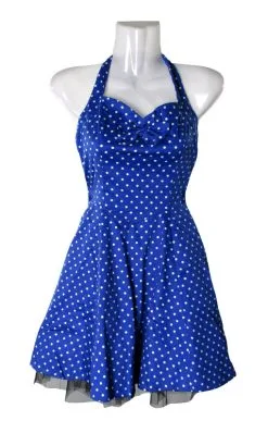 Polka Dot Petticoat Blau