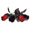 Rosen Set Schwarz/rot 2 Rosen Set Schwarz/rot -Outlet-Horror-Shop rosen set schwarz rot kuenstliche rosen unechte blumen schwarze rose rote rose dunkle rosen duestere blumen stoffblumen set rosen aus stoff stoffblumen 21339