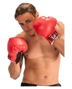 Rote Boxhandschuhe