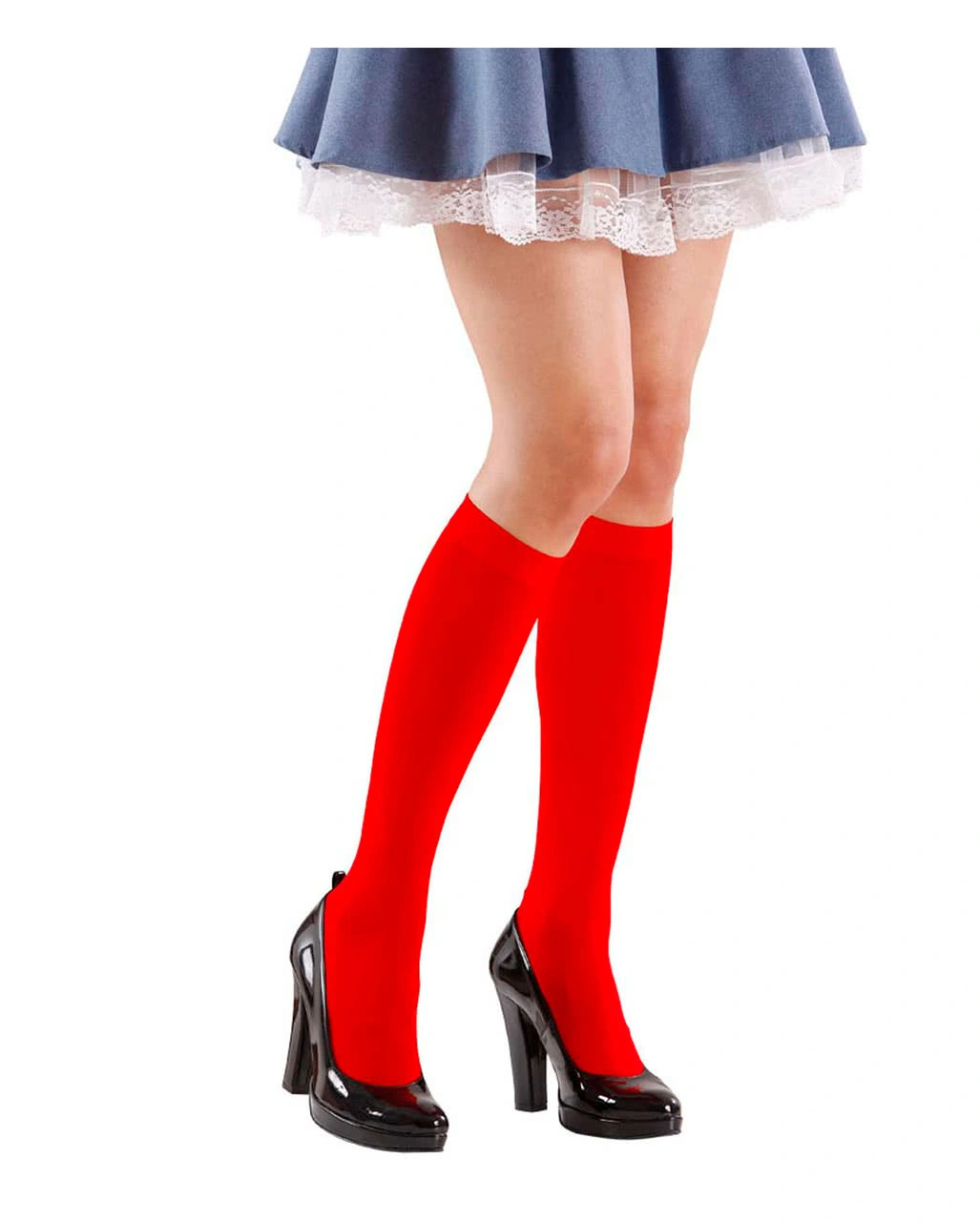 Rote Kniestrümpfe - Unisex 4 Rote Kniestrümpfe - Unisex – Bild 2