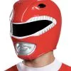 Roter Power Ranger Helm -Outlet-Horror-Shop roter power ranger helm red power ranger helmet mighty morphin power rangers kostueme faschings kostueme 39328
