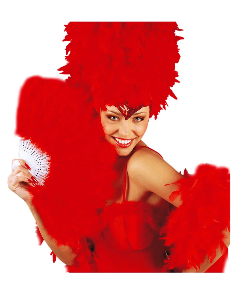 Roter Federfächer 4 Roter Federfächer – Bild 2