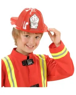 Feuerwehr Helm Für Kinder -Outlet-Horror-Shop roter feuerwehrhelm fuer kinder feuerwehrkostmzubehoer feuerwehrhelm aus kunststoff bild2 17345