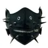 Sado Punk Halbmaske Mit Spikes -Outlet-Horror-Shop sado punk halbmaske mit spikes cyberpunk halfmask with spikes halloween masken kaufen 50497 01