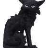 Salem Hexenkatze 19,6cm -Outlet-Horror-Shop salem hexenkatze 19cm salem witch cat 19 cm halloween tischdekoration schwarze katzenfigur 51042 01