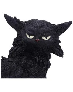 Salem Hexenkatze 19,6cm -Outlet-Horror-Shop salem hexenkatze 19cm salem witch cat 19 cm halloween tischdekoration schwarze katzenfigur 51042 05