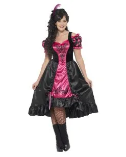 Outlet-Horror-Shop -Outlet-Horror-Shop sassy salon girl plus size kostuem westernlady kostuem burlesque kostuem 29439 2