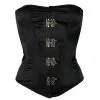 Satin Vollbrust Korsett Mit Haken Schwarz 2 Satin Vollbrust Korsett Mit Haken Schwarz -Outlet-Horror-Shop satin vollbrust korsett mit haken schwarz gothic corsage dracula clothing corset 36883 1