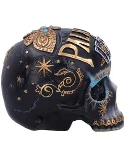 Schicksal Der Handlesekunst Gothic Schädel 18cm -Outlet-Horror-Shop schicksal der handlesekunst gothic schaedel 18cm destiny palmistry skull gothic deko totenkopf 53994 4