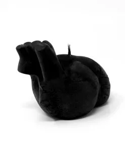 Schwarze Anatomische Herz Kerze -Outlet-Horror-Shop schwarze anatomische herz kerze black anatomical heart candle gothic homeware 53178 02