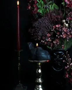 Schwarze Anatomische Herz Kerze -Outlet-Horror-Shop schwarze anatomische herz kerze black anatomical heart candle gothic homeware 53178 04