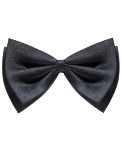 Schwarze Satin Fliege