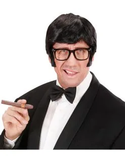 Schwarze Satin Fliege -Outlet-Horror-Shop schwarze fliege schwarze satin fliege black tie bow 20er jahre kostuemzubehoer 16135 04