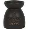 Schwarze Pentagramm Duftöl Lampe -Outlet-Horror-Shop schwarze pentagram duftoel lampe schwarzer pentagram duftoel brenner black pentagram fragrance oil lamp 50641 01