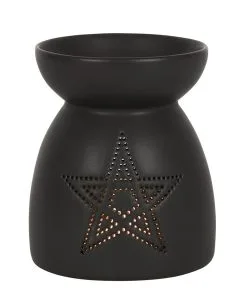 Schwarze Pentagramm Duftöl Lampe