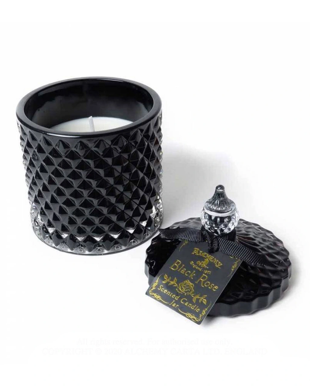 Schwarze Rose Gothic Duftkerze Im Vintage Glas Large 4 Schwarze Rose Gothic Duftkerze Im Vintage Glas Large – Bild 2