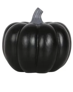 Schwarzer Halloween Kürbis Räucherkegelhalter 11cm 8 Schwarzer Halloween Kürbis Räucherkegelhalter 11cm -Outlet-Horror-Shop schwarzer halloween kuerbis raeucherstaebchenhalter black halloween pumpkin incense cone holder gothic deko 54279 03