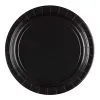 Pappteller Schwarz 2 Pappteller Schwarz -Outlet-Horror-Shop schwarzer pappteller schwarzes einweggeschirr 21364