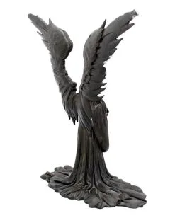 Schwarzer Schattenengel Figur -Outlet-Horror-Shop schwarzer schattenengel figur angel of death figurine gothic deko engel des todes figur 39269 05