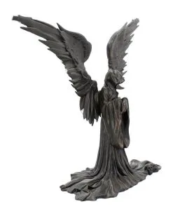 Schwarzer Schattenengel Figur -Outlet-Horror-Shop schwarzer schattenengel figur angel of death figurine gothic deko engel des todes figur 39269 06