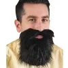 Schwarzer Vollbart 1 Schwarzer Vollbart -Outlet-Horror-Shop schwarzer vollbart aus kunsthaar karnevalsbart faschingsbart karnevalsbaerte guenstig online kaufen 19990