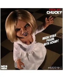 Seed Of Chucky Sprechende Tiffany Figur 38cm -Outlet-Horror-Shop seed of chucky tiffany actionfigur seed of chucky talking tiffany action figurine mezco toys 50885 02