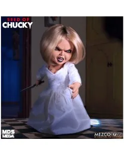 Seed Of Chucky Sprechende Tiffany Figur 38cm -Outlet-Horror-Shop seed of chucky tiffany actionfigur seed of chucky talking tiffany action figurine mezco toys 50885 03