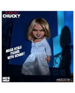 Seed Of Chucky Sprechende Tiffany Figur 38cm -Outlet-Horror-Shop seed of chucky tiffany actionfigur seed of chucky talking tiffany action figurine mezco toys 50885 05