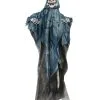 Sensenmann Hängefigur Mit Blauer Kutte -Outlet-Horror-Shop sensenmann haengefigur mit blauer kutte halloween skelett hanging reaper blue 38415
