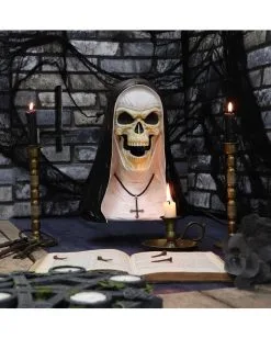 Sister Mortis Skelett Nonnen Figur 29cm -Outlet-Horror-Shop sister mortis skelett nonnen figur sister mortis skeleton nun figurine gothic deko 50839 06