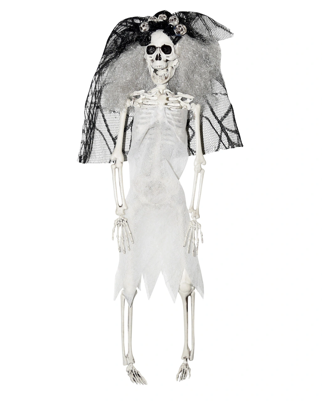 Skelett Braut Mit Schleier 40cm 3 Skelett Braut Mit Schleier 40cm