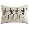 Skelett Halloween Boutique Kissen Mit Perlen & Pailletten 30x45cm -Outlet-Horror-Shop skelett halloween boutique kissen mit perlen und pailletten halloween und gothic wohnungsdeko skeleton boutique pillow 54723