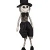 Skelett Mann Plüsch Kantenhocker 66cm 2 Skelett Mann Plüsch Kantenhocker 66cm -Outlet-Horror-Shop skelett mann pluesch kantenhocker 66cm skeleton man plush shelf sitter kantenhocker deko halloween 54150