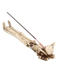 Skelett "Take It Easy" Räucherstäbchenhalter 27cm -Outlet-Horror-Shop skelett take it easy raeucherstaebchenhalter skeleton insence holder gothic deko gothic wohnaccessoire 51017 04