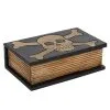 Skull & Cross Bone Holzschatulle -Outlet-Horror-Shop skull und cross bone holzschatulle skull and cross bone schmuckkaestchen totenkopf deko 51671 01