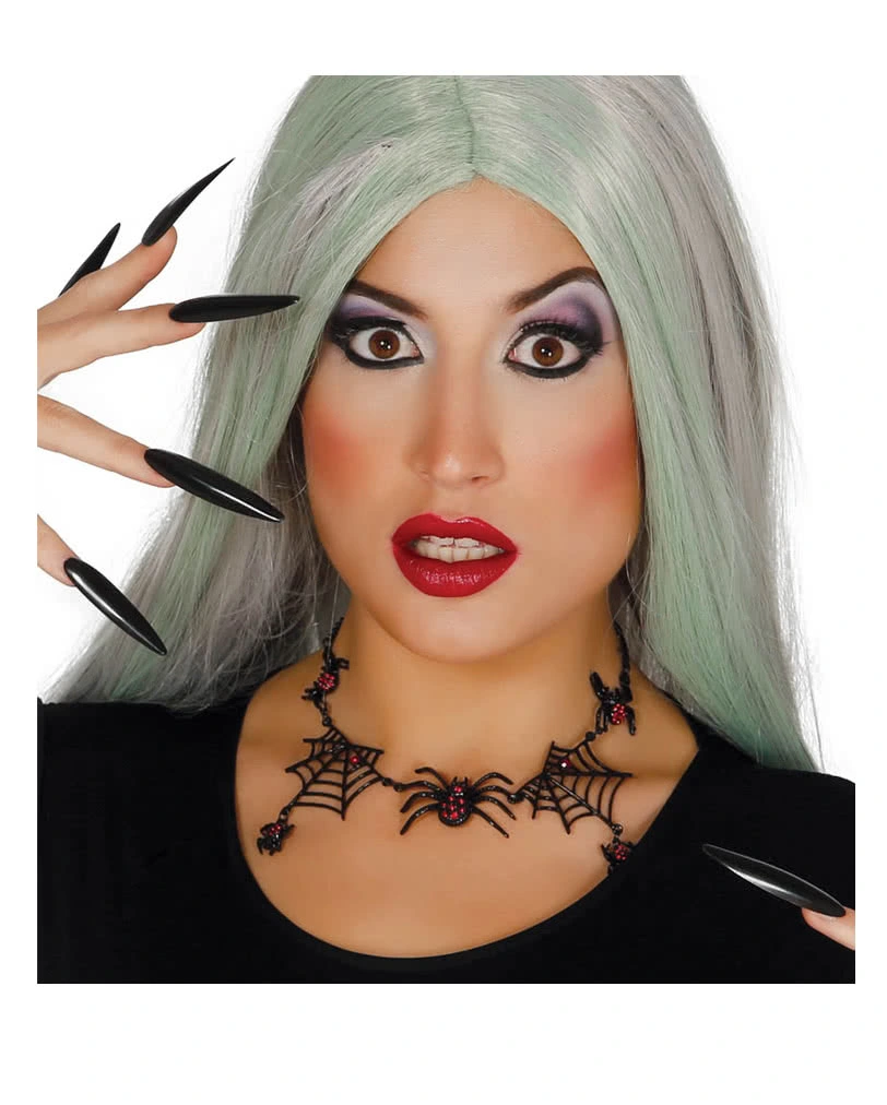 Spinnenhalskette Mit Spinnweben 3 Spinnenhalskette Mit Spinnweben