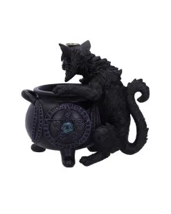 Spite's Hexenkessel Backflow Räucherkegelhalter 13 Spite's Hexenkessel Backflow Räucherkegelhalter -Outlet-Horror-Shop spites hexenkessel raeucherkegelhalter gothic und halloween wohnungsdeko cat with cauldron backflow incense burner 51792 2