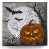 Spooky Halloween Servietten Kürbis & Fledermäuse 20 St. -Outlet-Horror-Shop spooky halloween servietten mit kuerbis und fledermaus motiv spooky halloween napkins with pumpkin and bats 53147 01