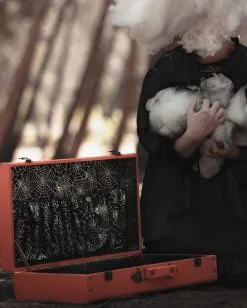 Spooky Pumpkin Vintage Koffer Orange -Outlet-Horror-Shop spooky pumpkin vintage koffer orange liverly ghosts haunted hallows vintage trunk halloween merchandise und geschenke 54188 5