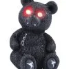 Spooky Teddy Mit Roten LED Augen -Outlet-Horror-Shop spooky teddy mit roten led augen schwarzer gothic baer halloween deko 36340