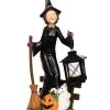 Spooky Teelichthalter Hexe Mit Besen & Laterne 37cm 2 Spooky Teelichthalter Hexe Mit Besen & Laterne 37cm -Outlet-Horror-Shop spooky teelichthalter hexe mit besen und laterne 37cm spooky tea light holder witch with broom and lantern 54084