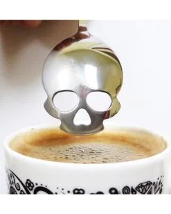 Spooky Totenkopf Zuckerlöffel Silber 8 Spooky Totenkopf Zuckerlöffel Silber -Outlet-Horror-Shop spooky totenkopf zuckerloeffel silber spooky skull sugar spoon silver gothic teeloeffel halloween loeffel 54334 3