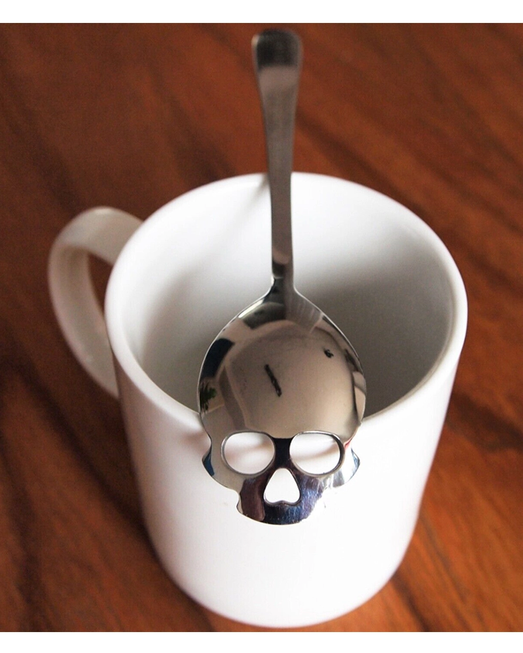 Spooky Totenkopf Zuckerlöffel Silber 6 Spooky Totenkopf Zuckerlöffel Silber – Bild 4