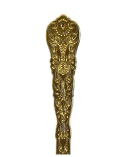 Spooky Pumpkin Teelöffel Gold -Outlet-Horror-Shop sppoky pumpkin teeloeffel gold haunted hallows pumpkin teaspoon halloween und gothic deko und geschenkartikel 50817 03